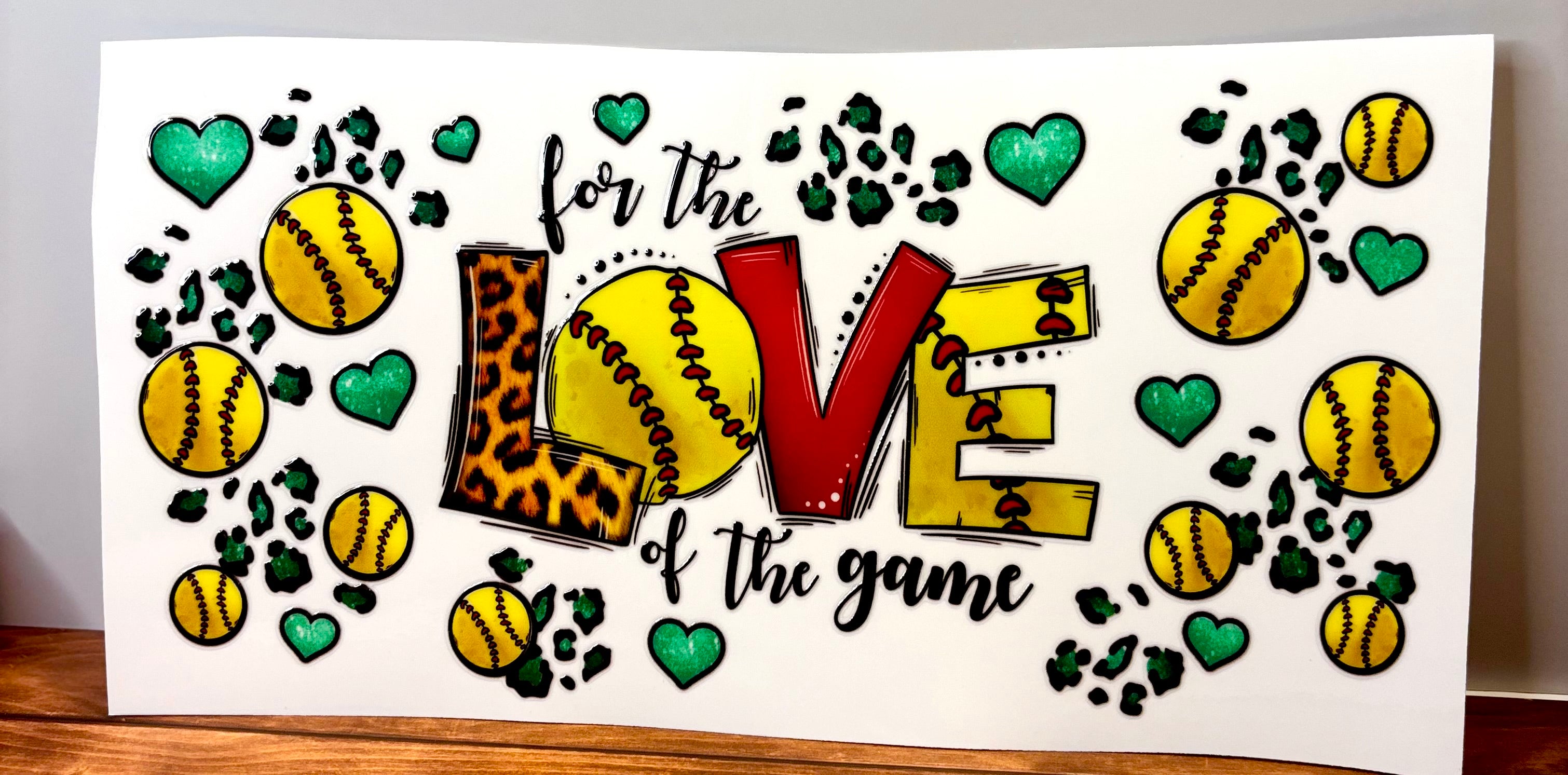 Love Of The Game - Softball - Wrap