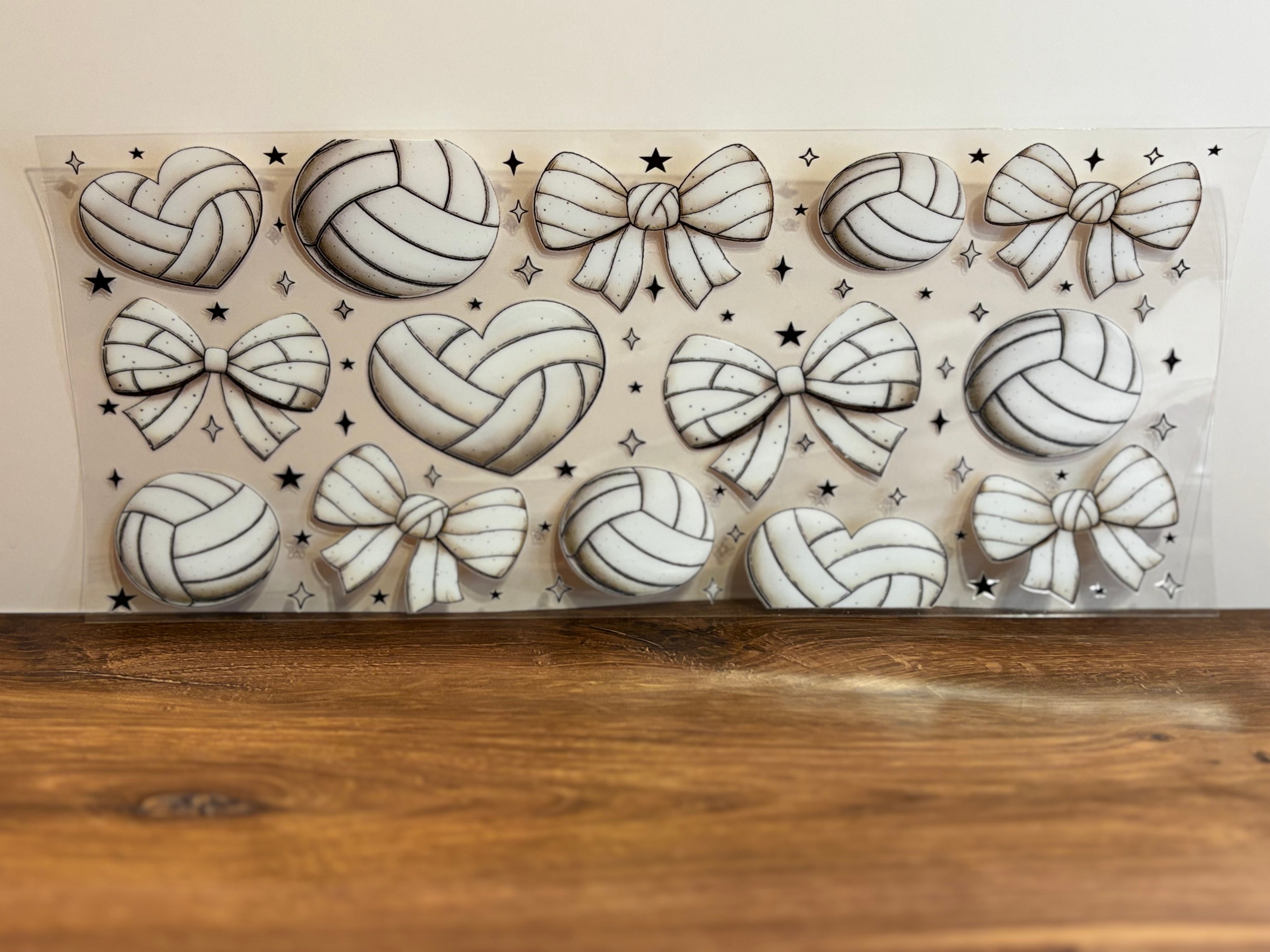 Volleyball Hearts & Bows - Wrap