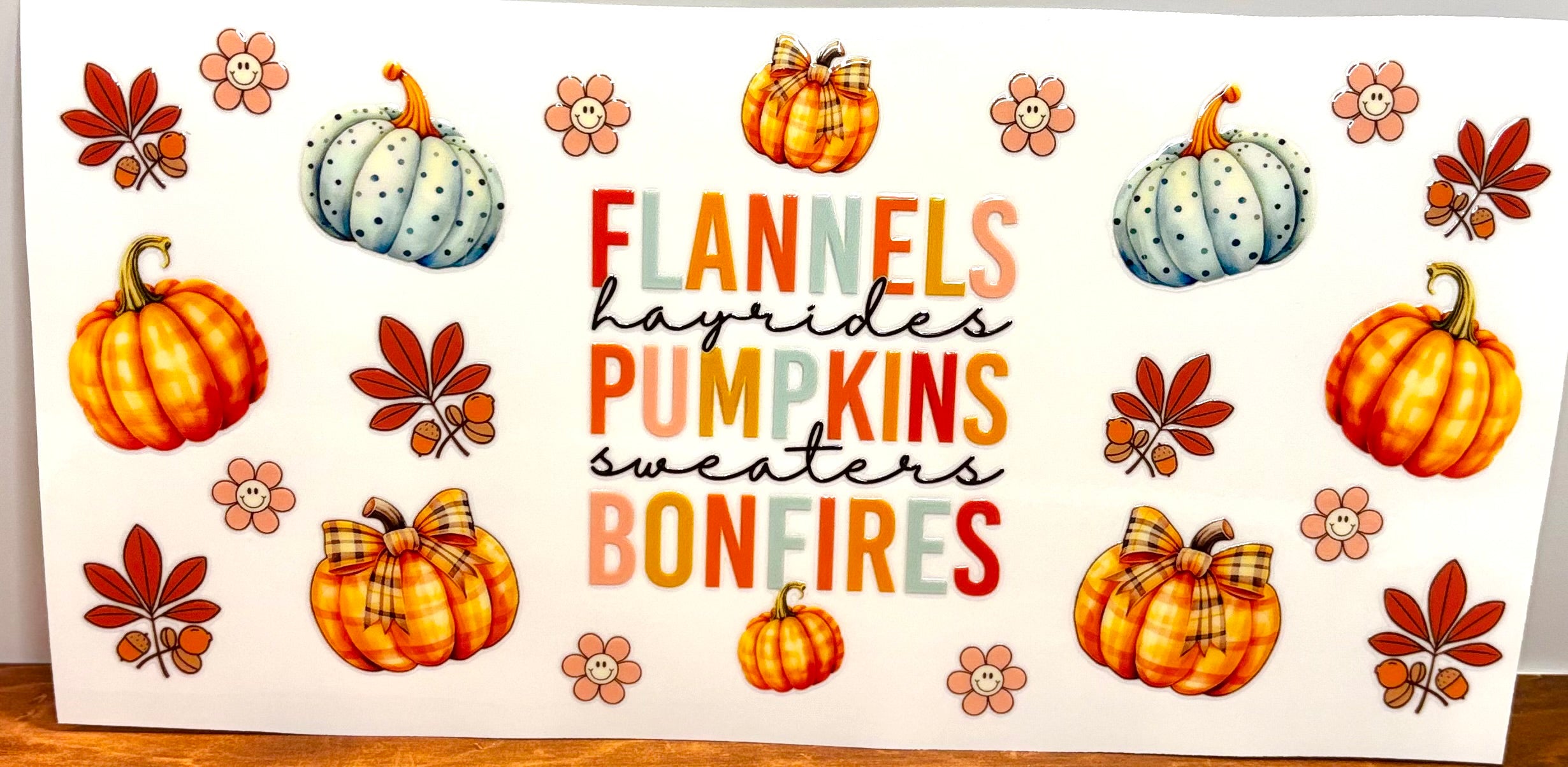 Fall Flannels Pumpkins Bonfires - Wrap