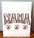 Baseball Mama Hearts - Decal
