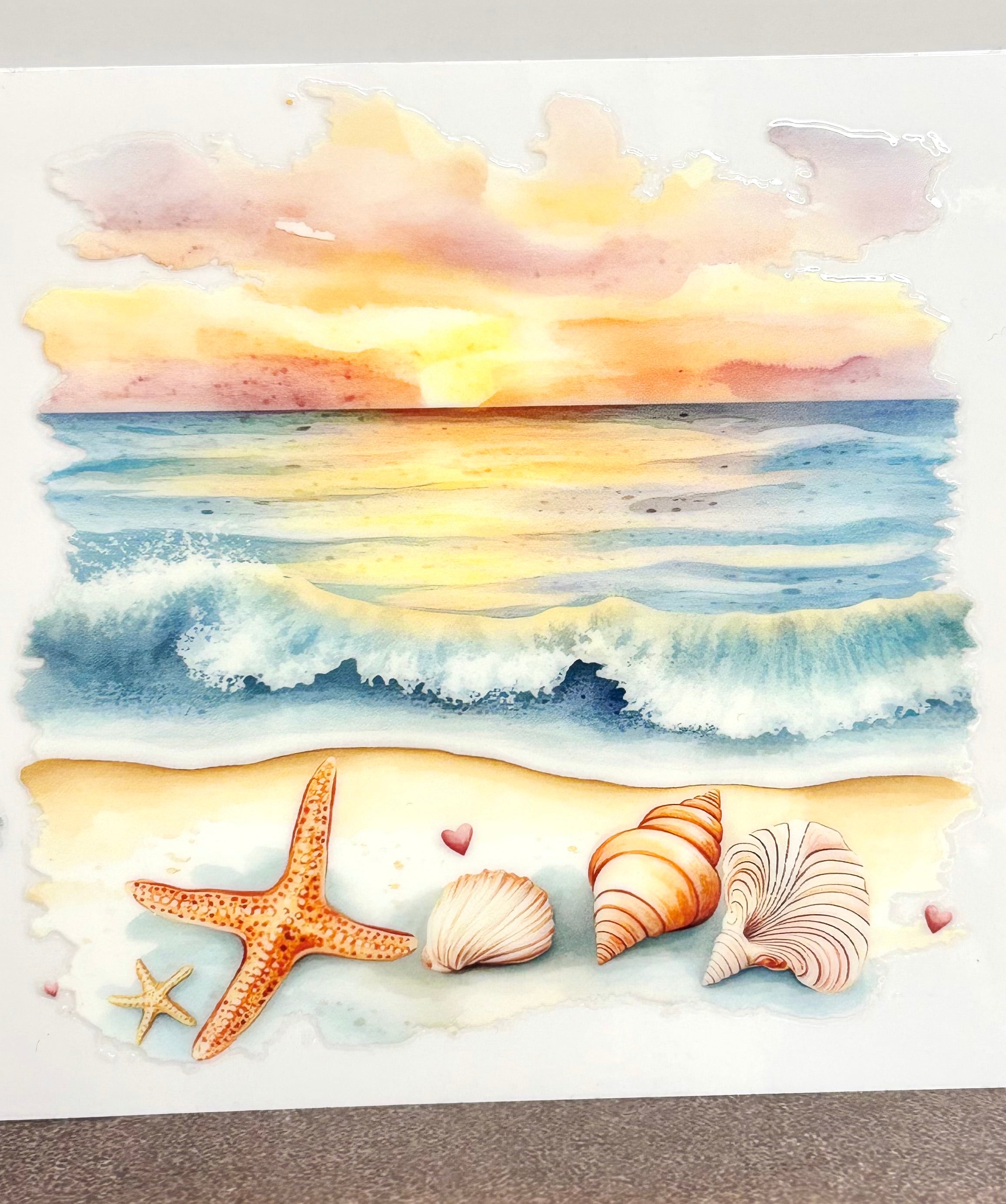 Seashell Beach Sunset - Decal