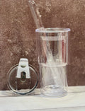 18oz Acrylic Snowglobe Sip/Straw Tumbler
