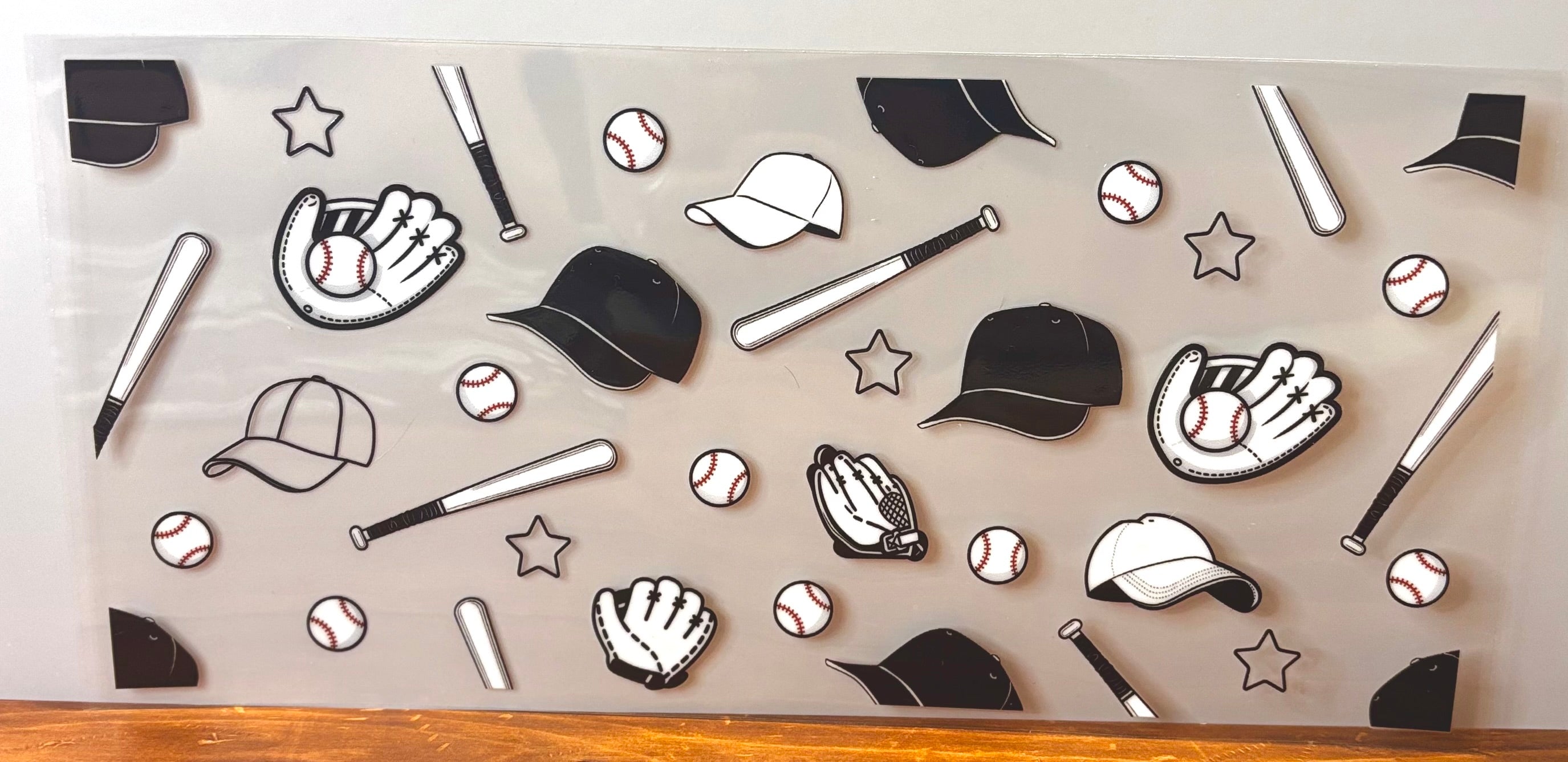 Baseball Hats & Bats - Wrap