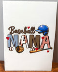 Baseball Mama (blue helmet) - Decal