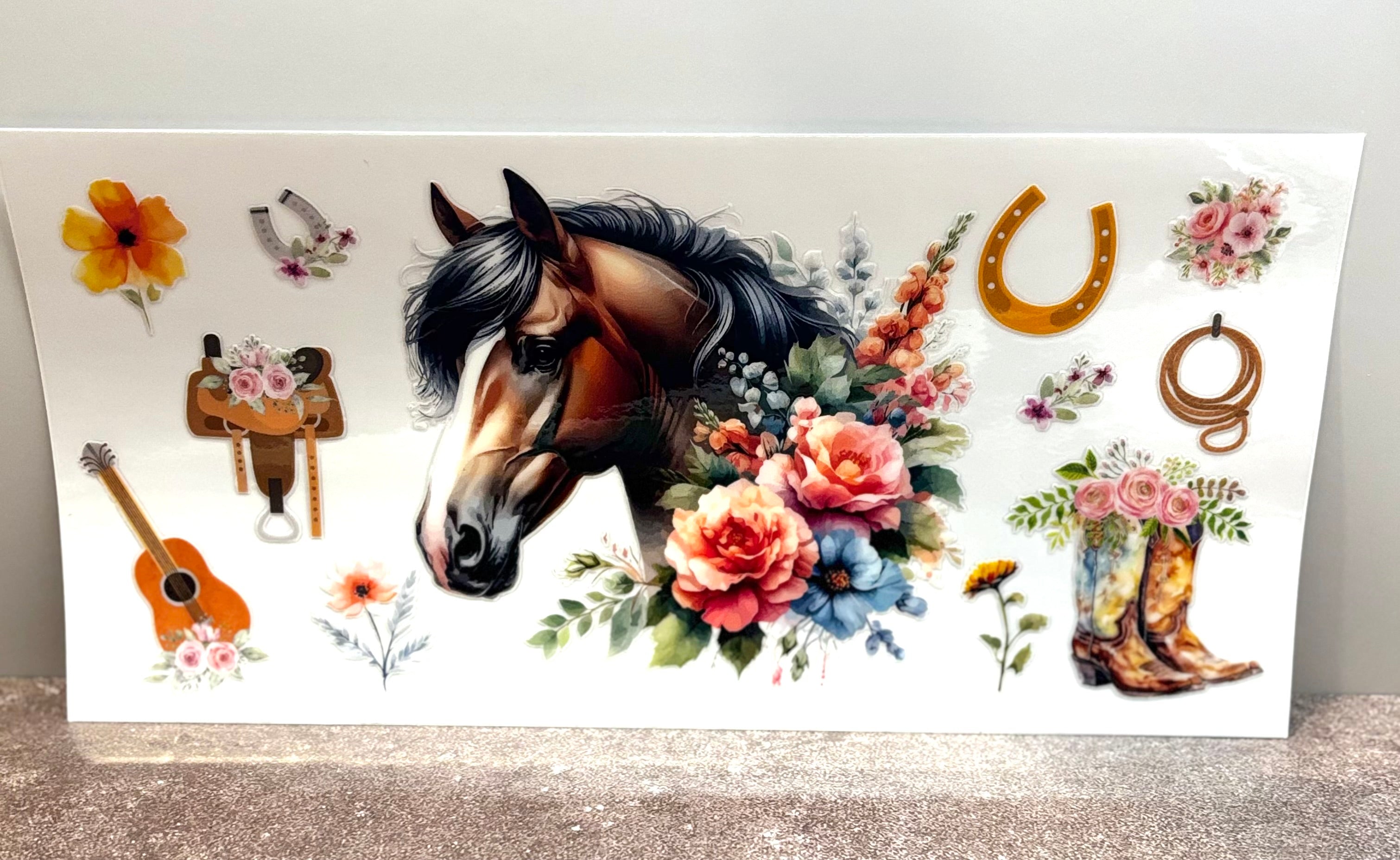 Horse, Horseshoes and Saddle - Wrap