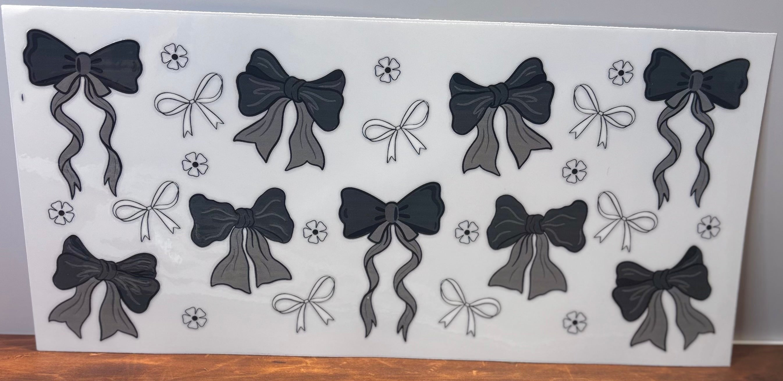 Dark Gray Bows - Wrap