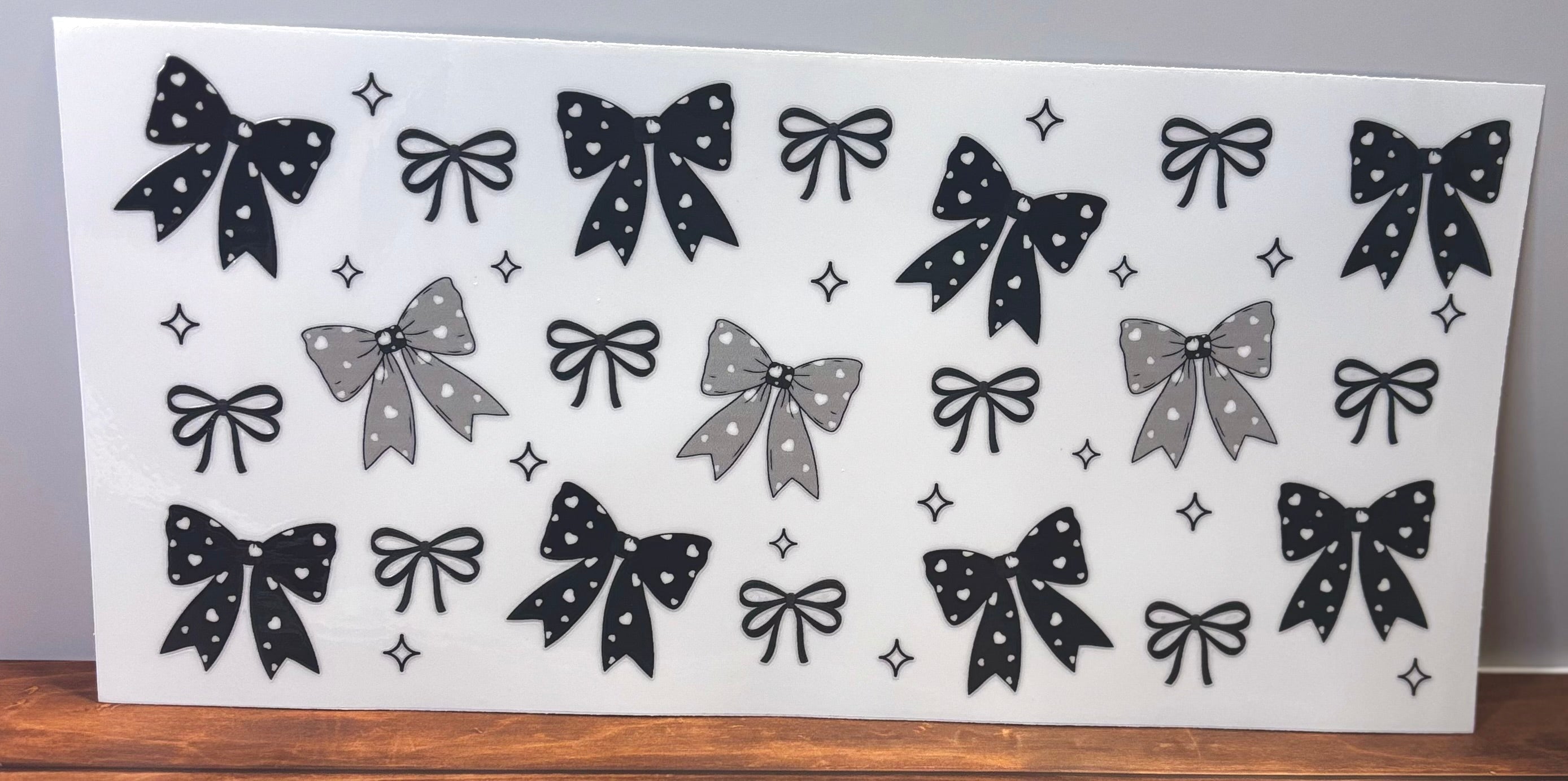 Black Bows w/Heart Dots - Wrap