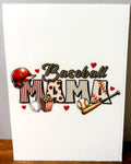 Baseball Mama (red helmet) - Decal