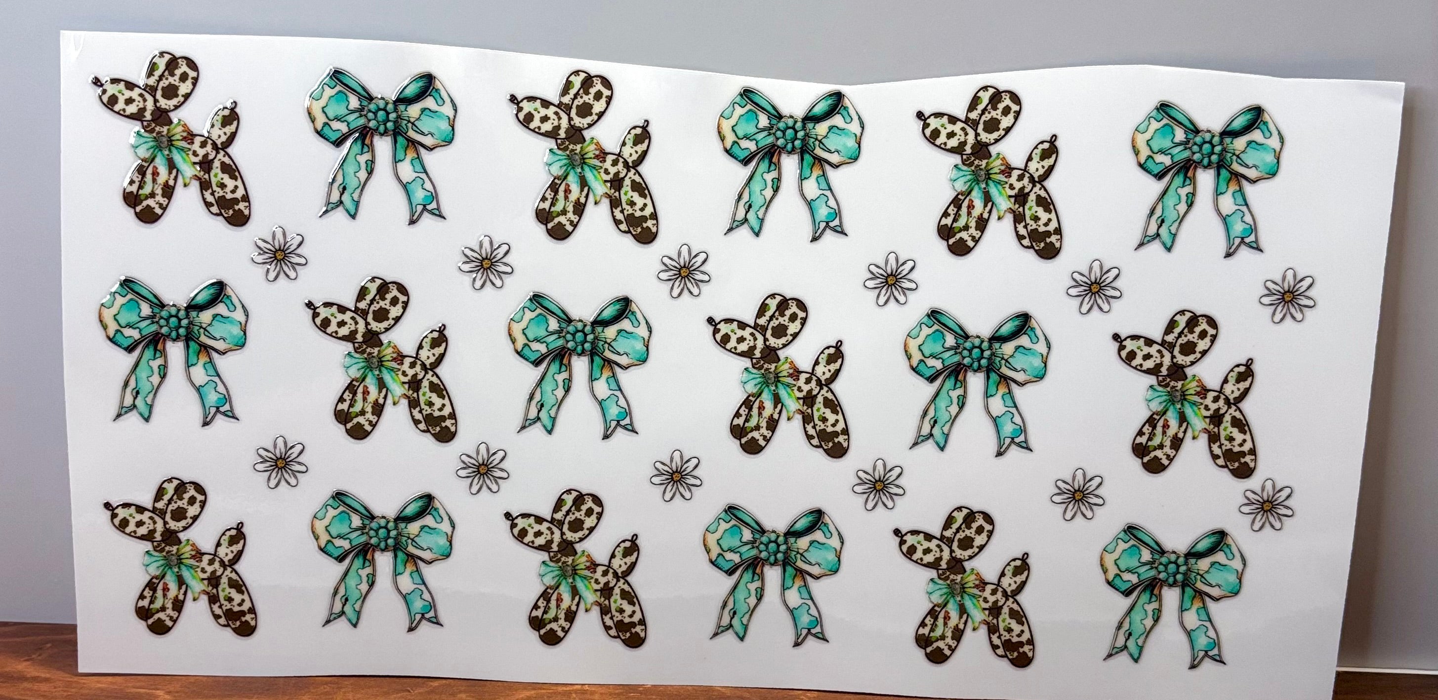 Mini Teal Balloon Dogs - Wrap