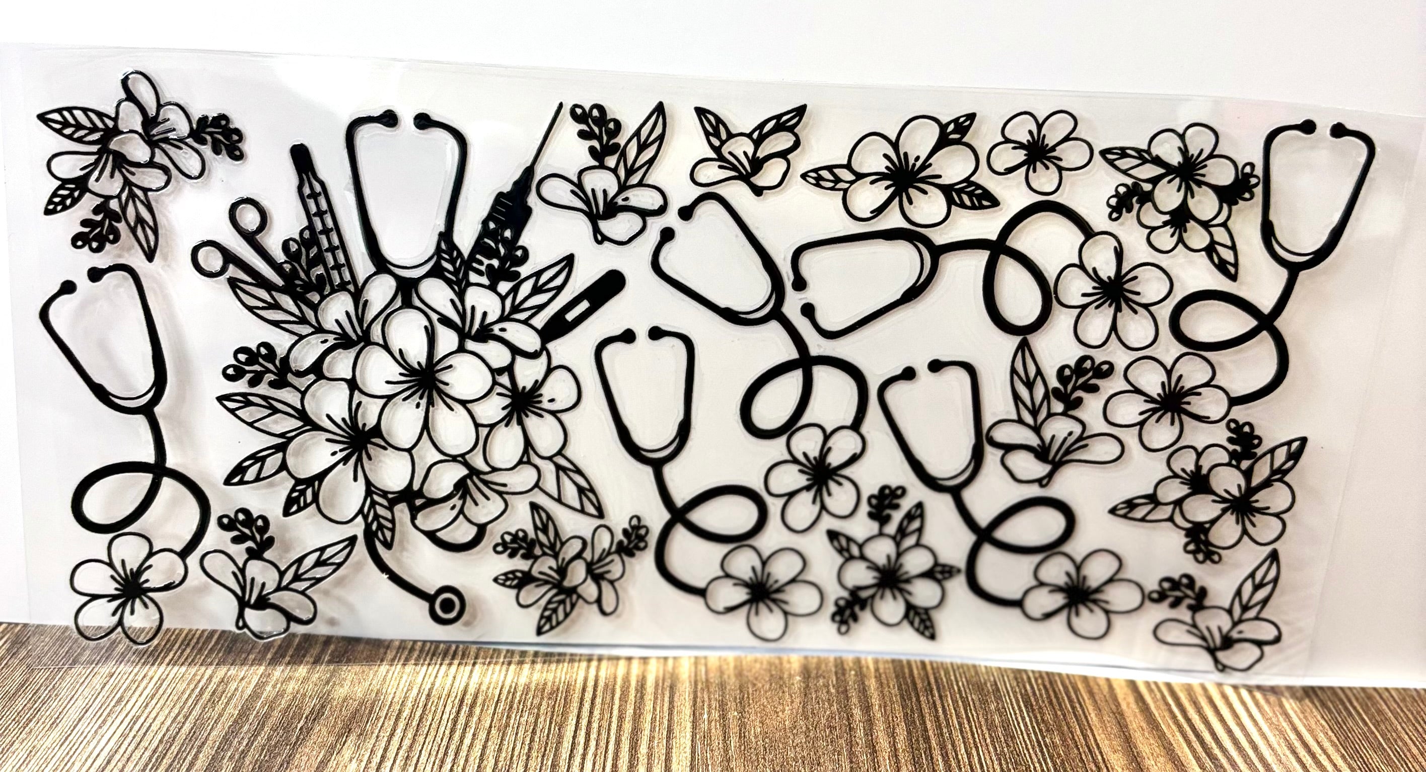 Black & White Nurse Wrap
