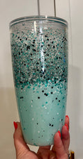 24oz Acrylic Snowglobe Tumbler - Lava Style - read description