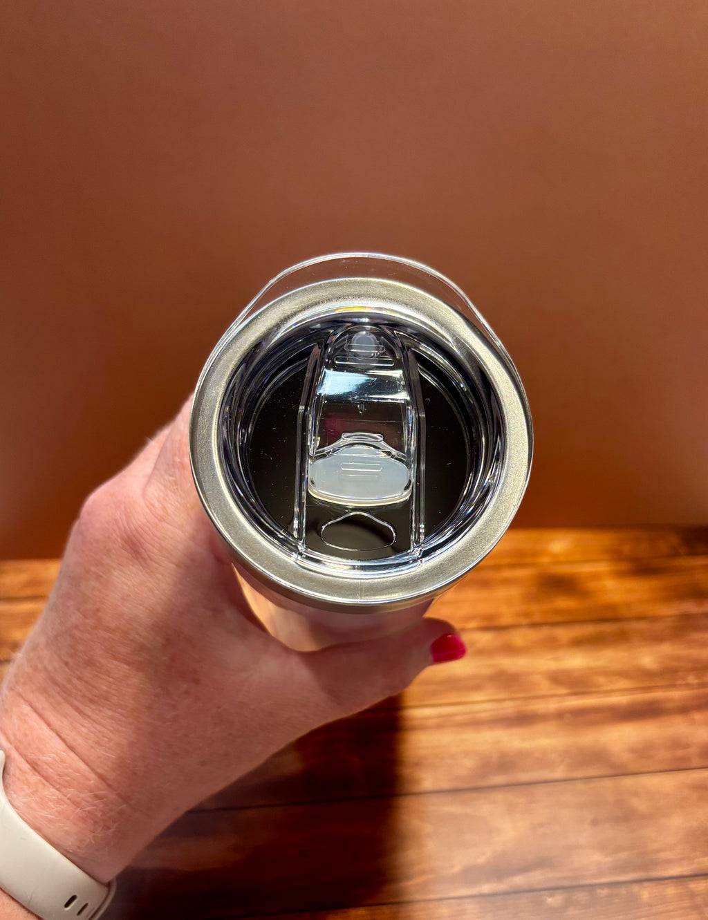 20oz Stainless Steel Outer Plastic Snowglobe Tumbler