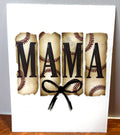 Baseball Mama Black Bow - Decal