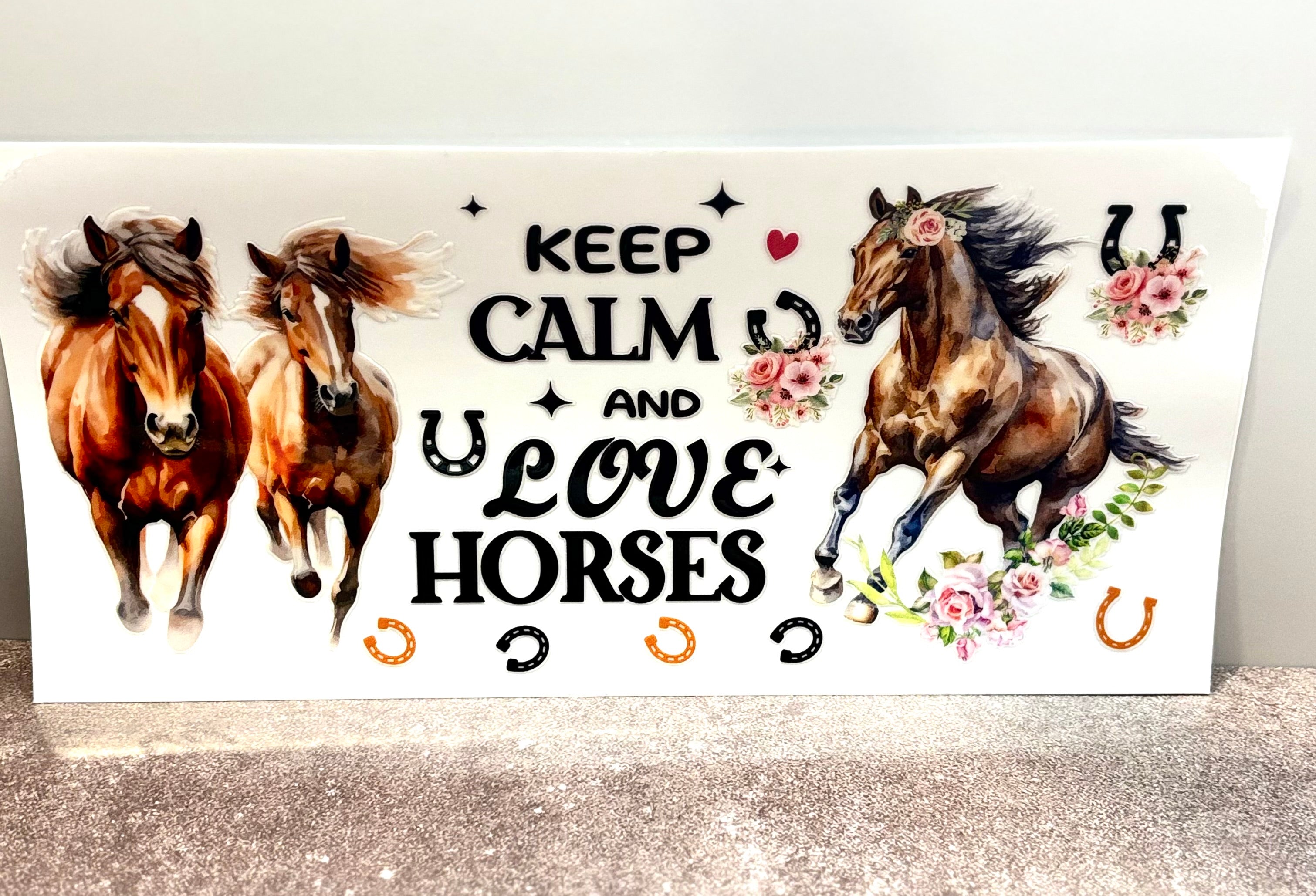 Keep calm & love horses - Wrap