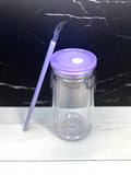 16oz Acrylic Snowglobe - Purple