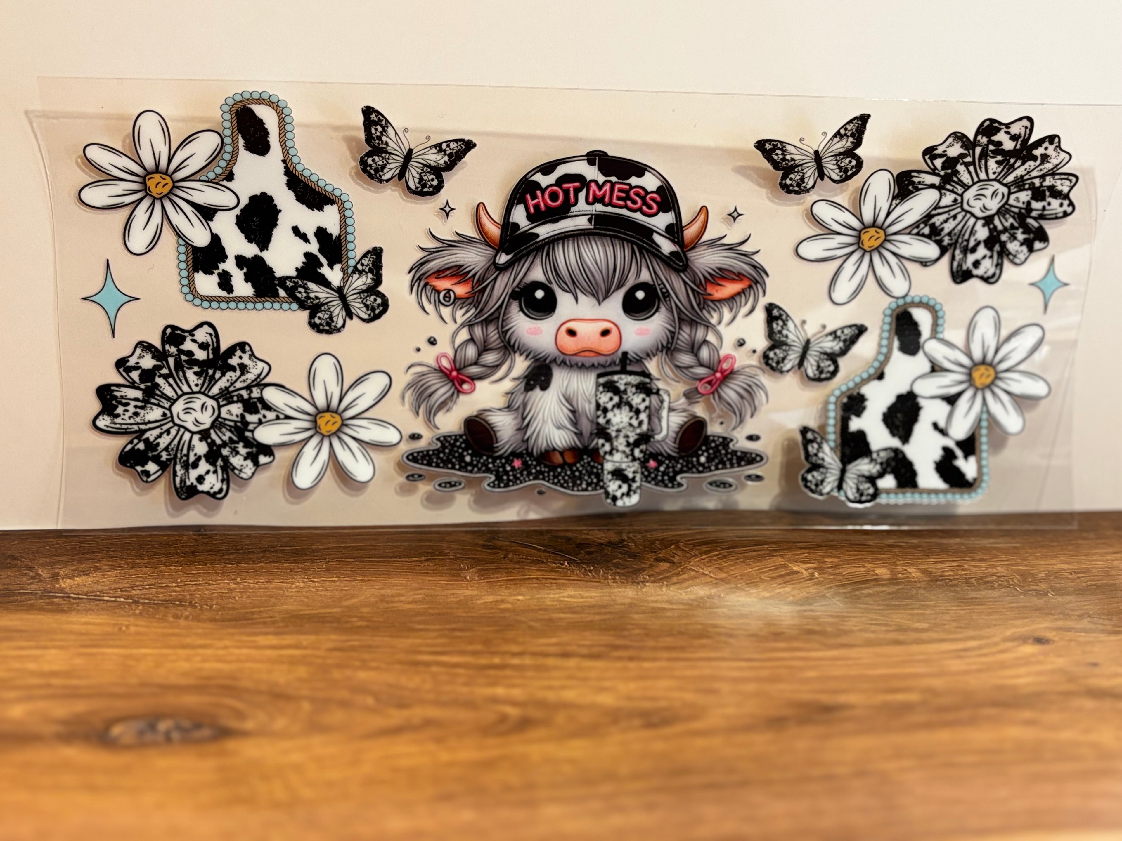 Hot Mess Black & White Cow - Wrap
