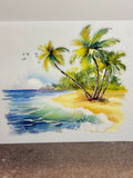 Beach w/ Palm Trees - Decal