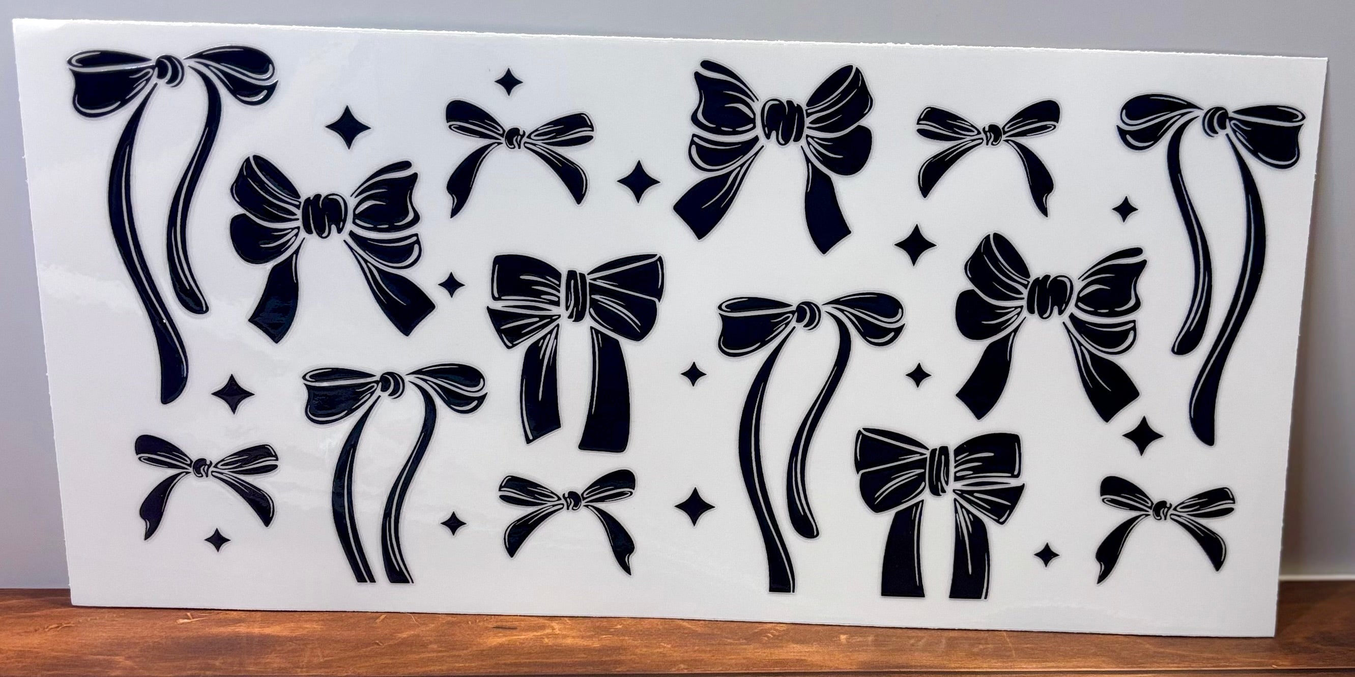 Black Bows w/Long Ribbon - Wrap