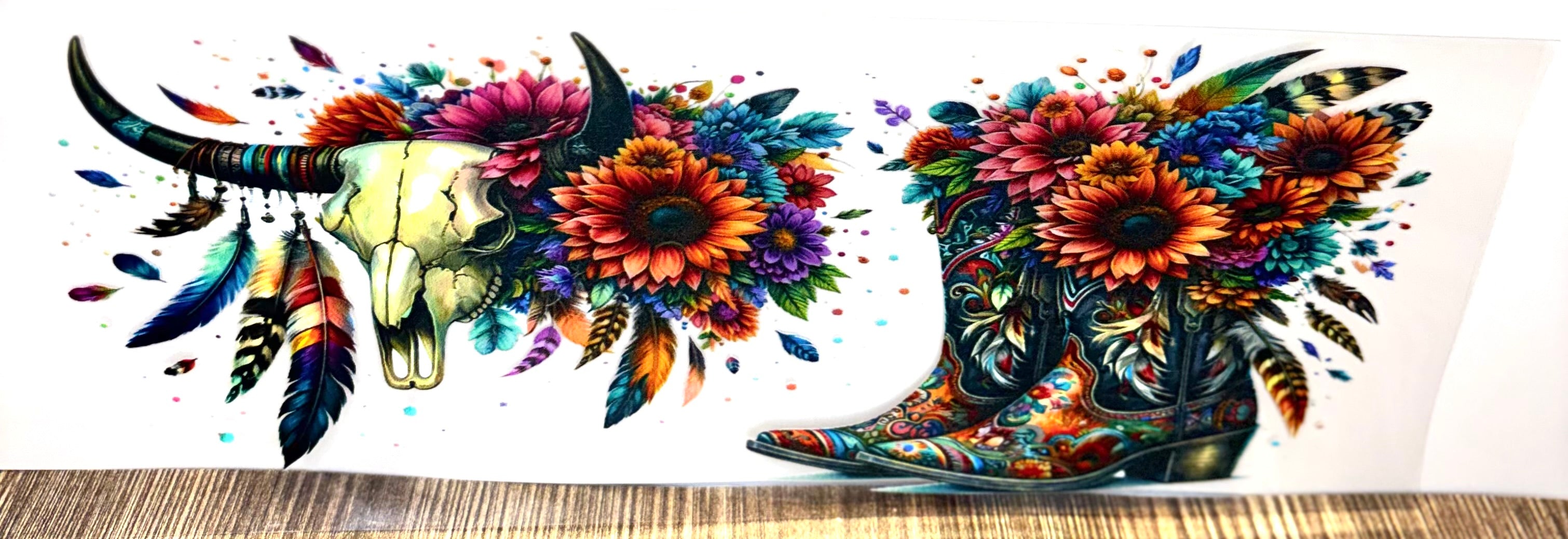 Boots & Flowers Wrap