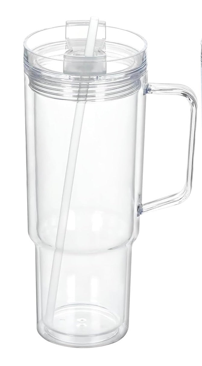 40oz Acrylic Snowglobe w/ handle