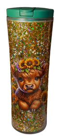 Pre-made 20oz Acrylic Snowglobe - Water Bottle