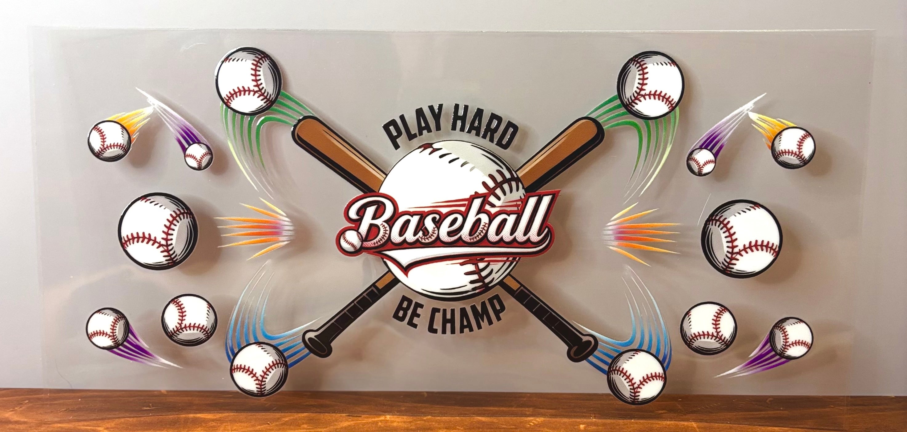 Play Hard Baseball Be Champ - Wrap