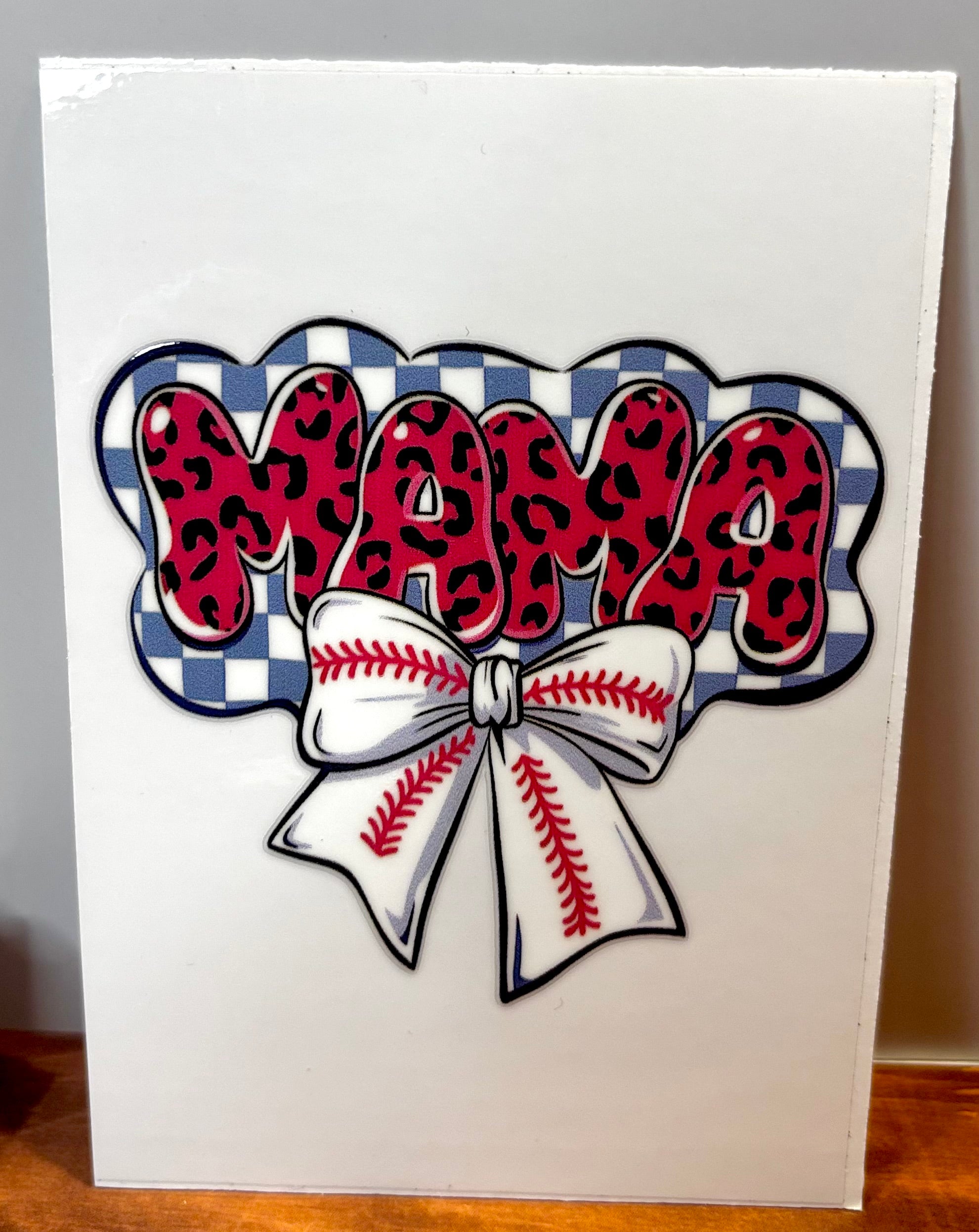 Mama Leopard Print - Decal
