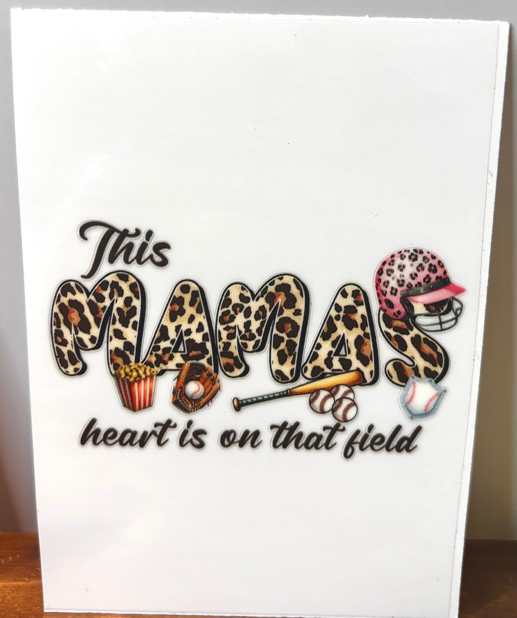 This Mamas Heart - Baseball Decal
