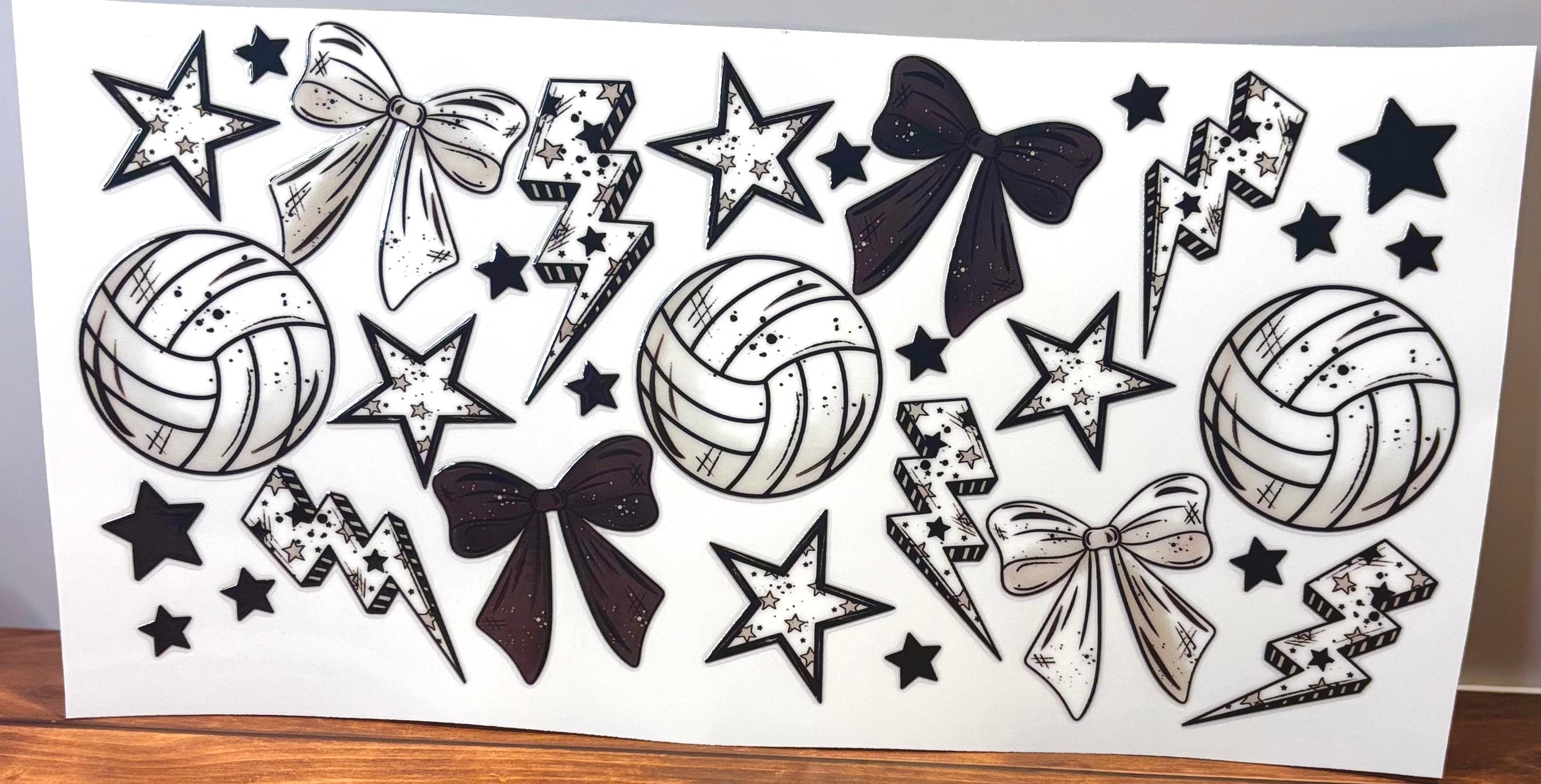 Volleyball & Bows - Wrap