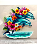 Two Dolphins - Decal