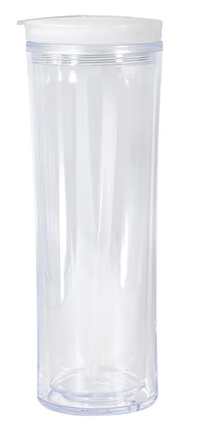 25oz Flip-Top Acrylic (Glow) Snowglobe Tumbler