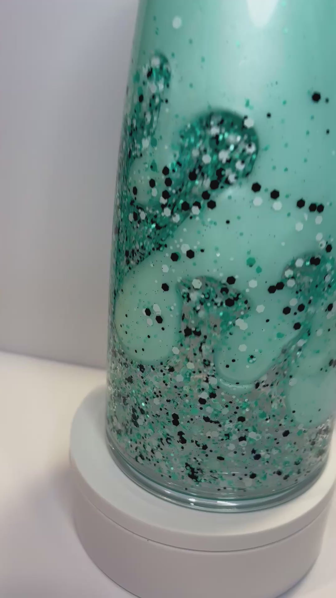 24oz Acrylic Snowglobe Tumbler - Lava Style - read description