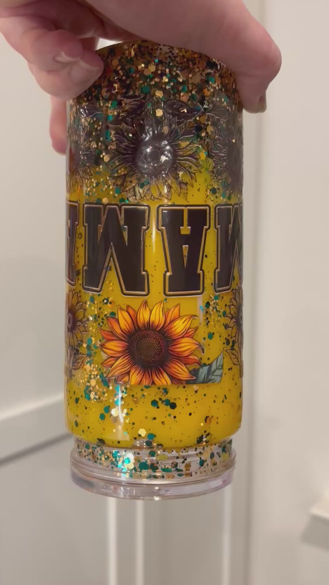 20oz Acrylic Snowglobe Tumbler- Mama